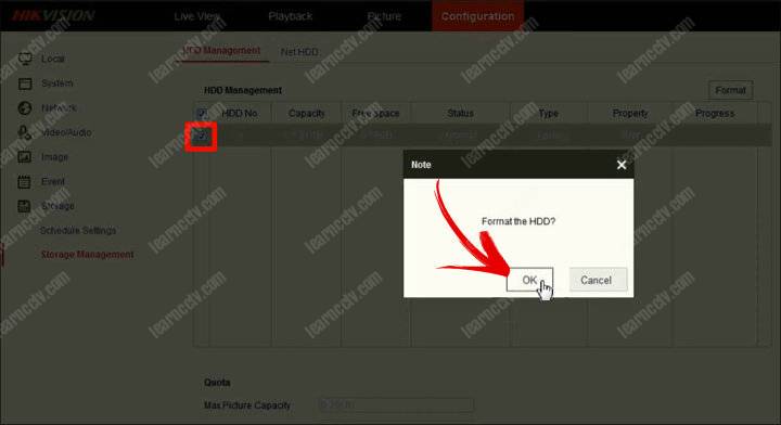 HDD Error Hikvision: диск не визначається і немає запису