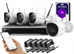 NK4E0-4TW Комплект для відеонагляду Hikvision на 4 IP камери