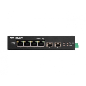 DS-3T0506HP-E/HS 4-портовый неуправляемый POE коммутатор Hikvision