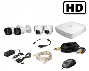 Комплект HD видеонаблюдения Dahua KIT-CV4HD-2B/2D
