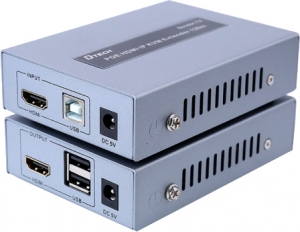 HDMI и USB удлинитель по Ethernet KVM DTech