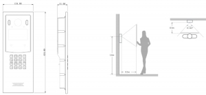 DHI-VTO6441F 2Мп IP виклична панель з роспізнаванням облич