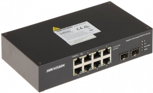 DS-3T0310HP-E/HS 8-портовый неуправляемый POE коммутатор Hikvision