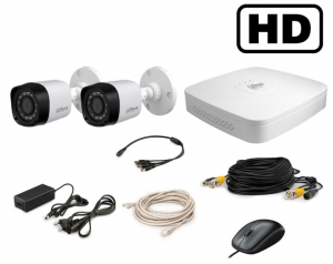 Комплект HD видеонаблюдения Dahua KIT-CV2HD-2B