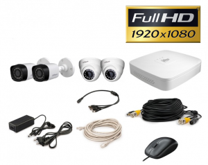 Комплект HD видеонаблюдения Dahua KIT-CV4FHD-2B/2D