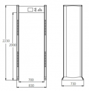 ZK-D1065S Арочний металодетектор ZKTeco