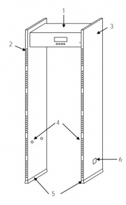 ZK-D1065S Арочний металодетектор ZKTeco