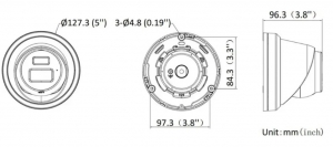 DS-2CD2343G2-LI2U 4MP EXIR Turret IP видеокамера Hikvision