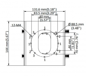 DS-1275ZJ-S-SUS Кронштейн для установки на стовп Hikvision