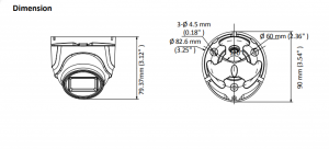 DS-2CE76U1T-ITMF 4K EXIR Turbo HD Hikvision