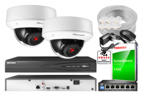 NK2E0-2T Комплект для відеонагляду Hikvision на 2 IP камери