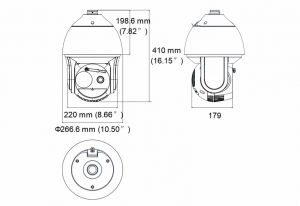 DS-2TD4136-25/V2 Thermal&Optical двоспектральна відеокамера Speed Dome Hikvision