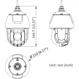 DS-2DE5425IW-AE(T5) 4 МП 25х IP Speed Dome камера Hikvision