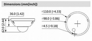 DH-IPC-EB5541-AS 5Мп WizMind Fisheye Dahua