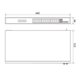 DS-3E1326P-EI 24 портовый POE коммутатор Hikvision