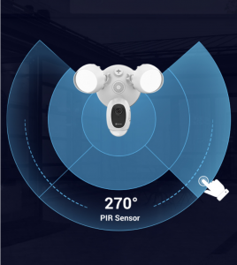 CS-LC1C-A0-1F2WPFRL(Black) 2МП Wi-Fi камера EZVIZ с освещением и сиреной