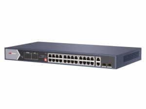 DS-3E0528HP-E 24-портовый неуправляемый Hi-PoE коммутатор Hikvision