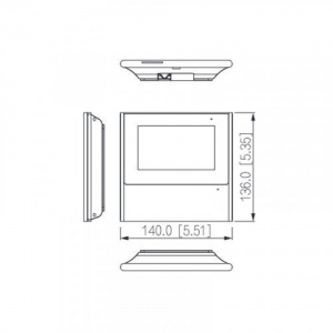 Відеодомофон Dahua DHI-VTH2611L-WP 4.3'' дюймів Wi-Fi