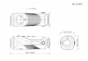 TPC-M20-B15-G Тепловізійний монокуляр Dahua