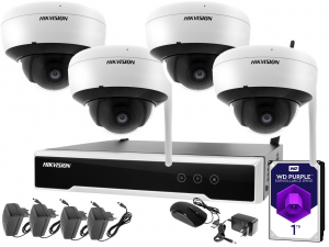 NK4E0-2TW Hikvision комплект відеонагляду на 4 IP камер