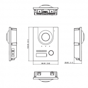 VTO2201F-P 2Мп IP вызывная панель Dahua