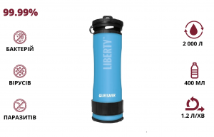 LifeSaver Liberty Blue Портативна пляшка для очищення води