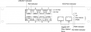 DS-3T0510HP-E/HS 8-портовый неуправляемый POE коммутатор Hikvision