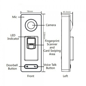 DS-K1T501SF Терминал Контроля Доступа Hikvision