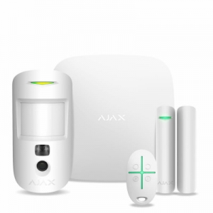 Ajax StarterKit Cam Plus (8EU) UA white комплект охранной сигнализации с LTE