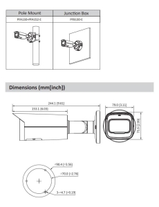 DH-IPC-HFW2431TP-AS-S2 4Mп IP видеокамера Dahua с WDR