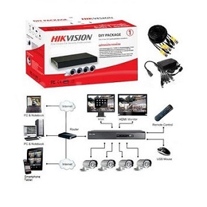 Комплект TurboHD видеонаблюдения Hikvision DS-J142I/7104HGHI-SH
