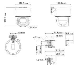 Dahua DH-IPC-PT2849C1-S-PV-PRO 8МП поворотна IP відеокамера