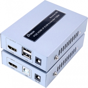 HDMI и USB удлинитель по Ethernet KVM DTech