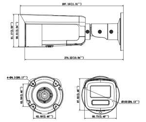 DS-2CD2T47G3-LIS2UY/SL IP відеокамера Hikvision
