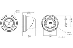 DS-2CD2343G2-IU AcuSense Turret IP відеокамера Hikvision