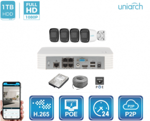 Комплект IP видеонаблюдения UniArch KIT-1443LS